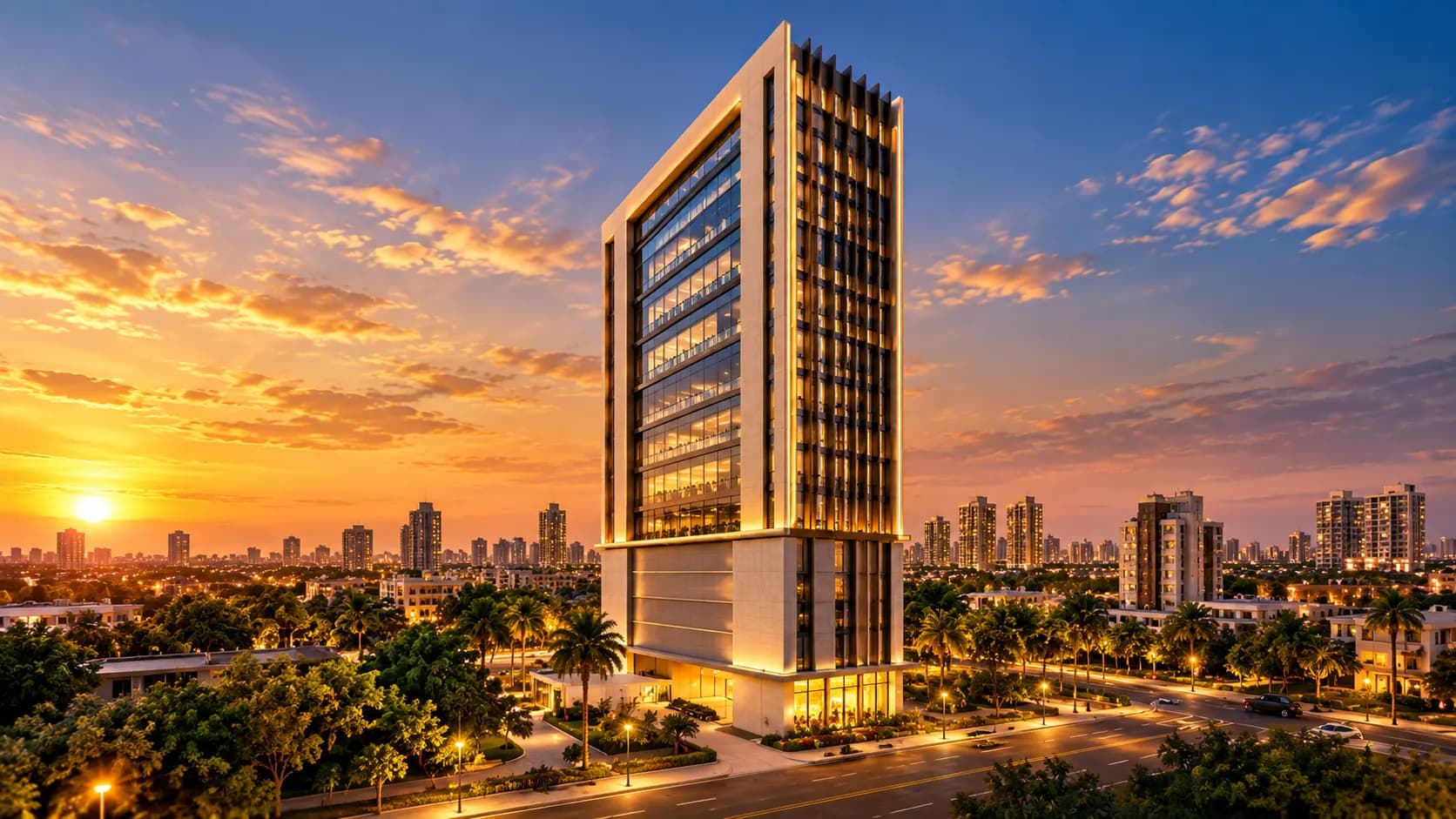 AA Central Office Tower in I.I. Chandigarh Road karachi